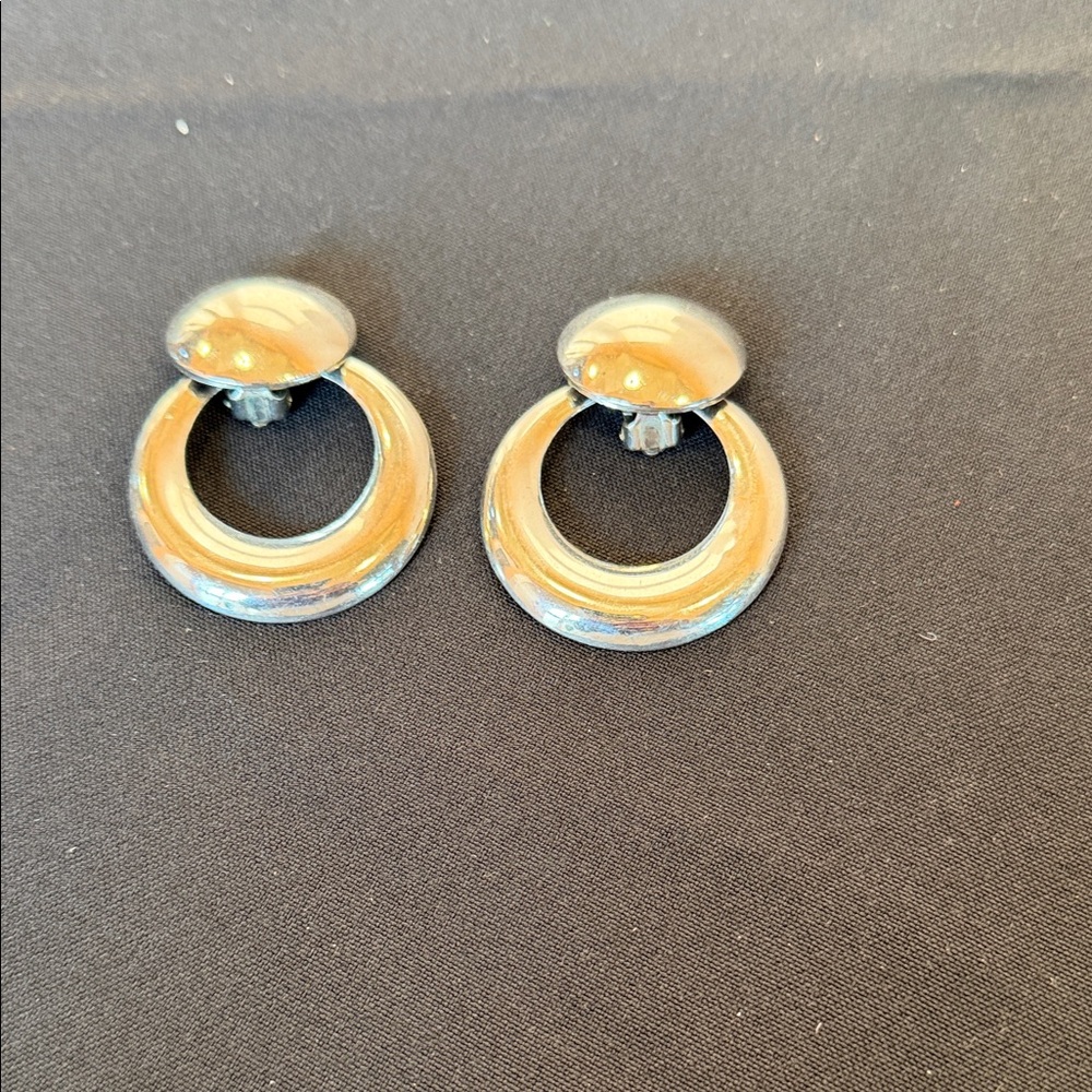 Elegant Silver Hoop Earrings